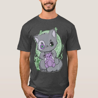 T-shirt Chat Yami Kawaii avec un ours Gotheddy pour un jol