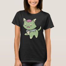 T-shirt chat Zombie