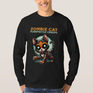 T-shirt Chat Zombie parfaitement Déplaisant