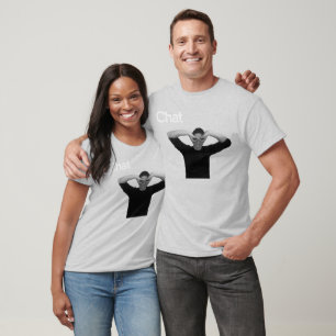 T-shirt Chatception pur