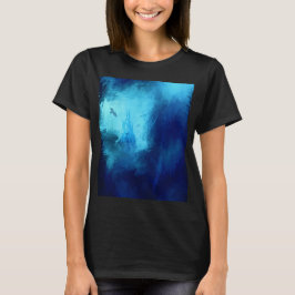 T-shirt Château caché dans la forêt bleue