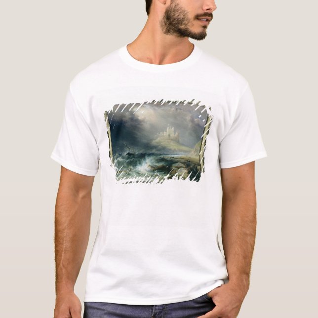T-shirt Château de Bamburgh, le Northumberland (Devant)