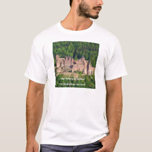 T-shirt Château de Heidelberg En allemand & dicton alleman