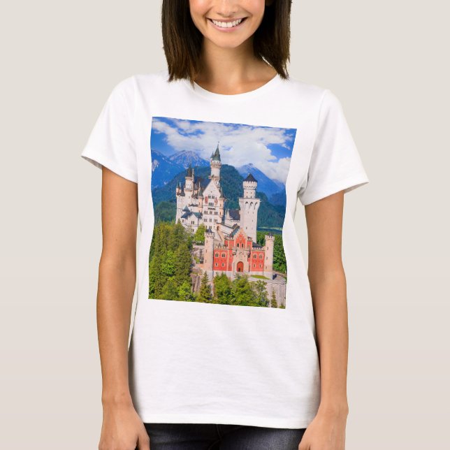 T-shirt Château de Neuschwanstein Allemagne (Devant)