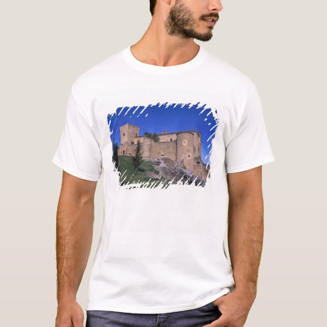 T-shirt Château de Pedraza, Castille Leon, Espagne (Devant)