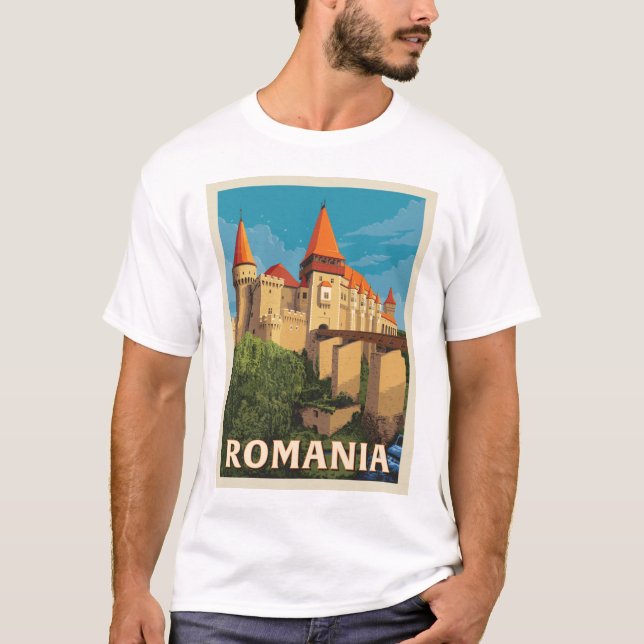 T-shirt Château de Peles Roumanie (Devant)
