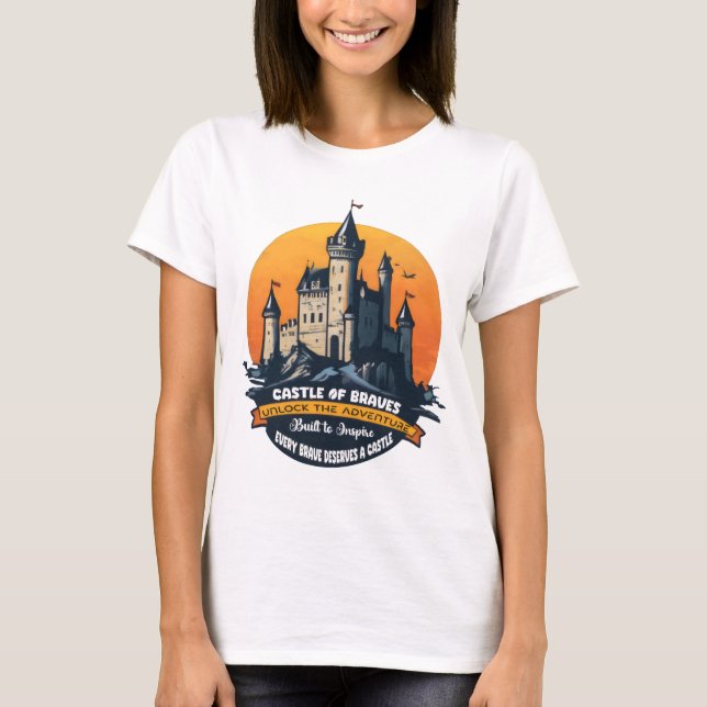 T-shirt Château des Braves : Déverrouiller l'aventure (Devant)