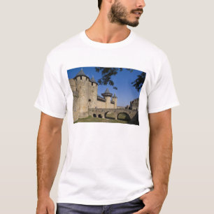T-shirt Château des Comtes, Carcassonne, Aude, Languedoc,