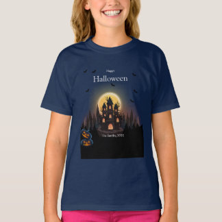 T-shirt Château d'Halloween