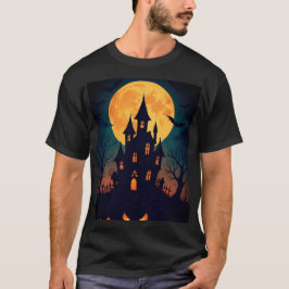 T-shirt Château d'Halloween éffrayant