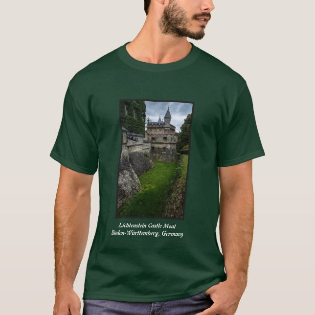 T-shirt Château du Lichtenstein - Baden Wurttemberg - (Devant)