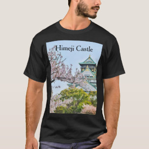 T-shirt Château Himeji avec fleurs de cerisiers