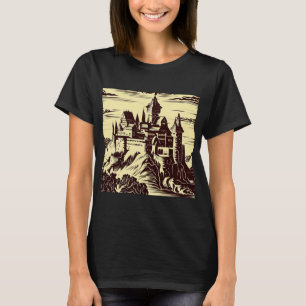 T-shirt Château médiéval Imaginaire - Bois coupé 2
