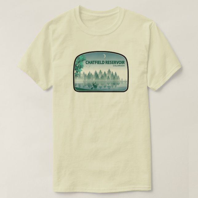 T-shirt Chatfield Reservoir Colorado Deer (Design devant)