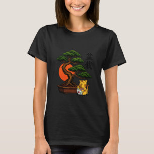 T-shirt chaton bonsaï japonais