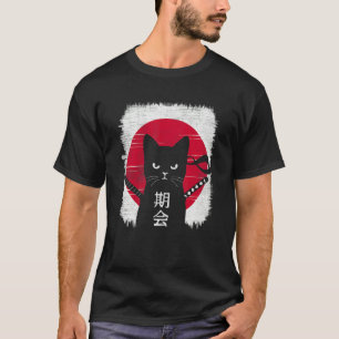 T-shirt Chaton de style japonais Meowy vintage Chat