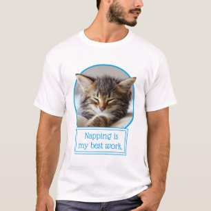 T-shirt Chaton dormant
