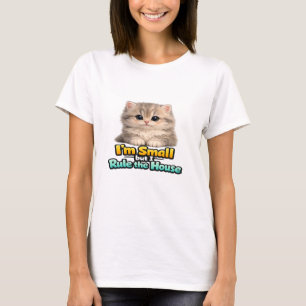 T-shirt Chaton Fluffy Baby – Je suis petit mais je règne s