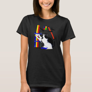 T-shirt Chaton idiotique mème de chat humoristique
