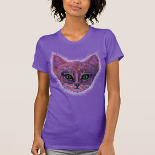 T-shirt Chaton pourpre cosmique