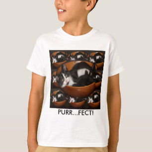 T-shirt Chatons dans un bol avec Motif