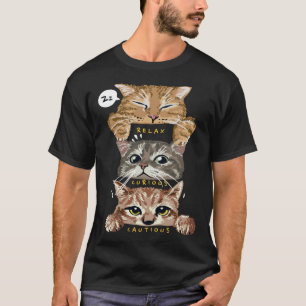 T-shirt Chatons drôles Chats mignons Amoureux des chats Pr