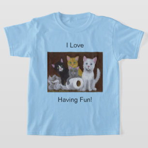 T-shirt 'Chatons s'amusant'