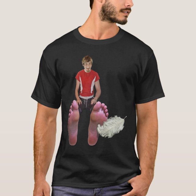 T-shirt Chatouillez mes pieds aussi (Devant)