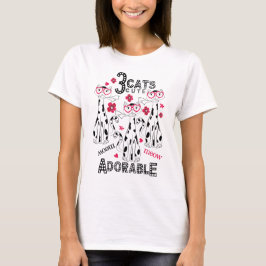 T-shirt Chats 3 Cutes
