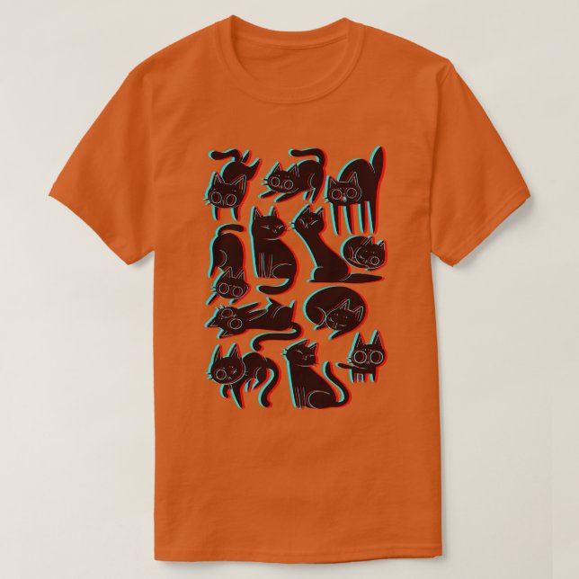 T-shirt Chats 3D (Design devant)