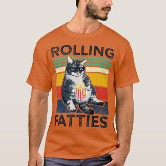 T-shirt chats à rouler chats à style lazy chats chats aux 