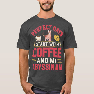 T-shirt Chats Amusants Et Louveur De Café 1