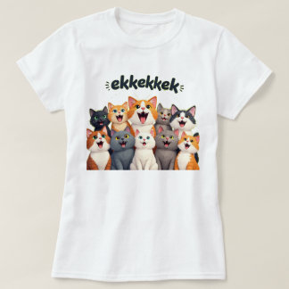 T-shirt Chats bavardant, gazouillis, ekekek