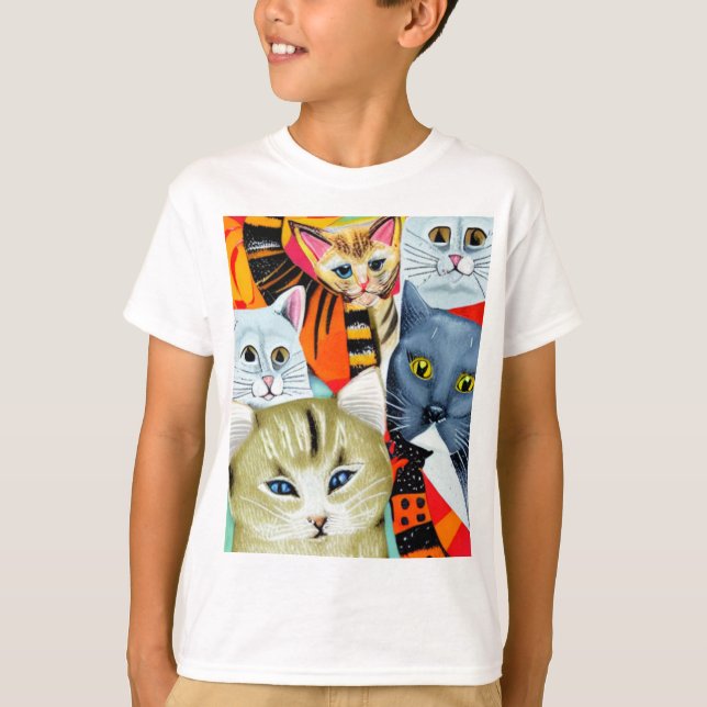 T-shirt Chats Beaux et Beaux (Devant)