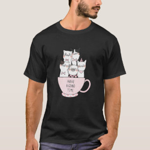 T-shirt Chats Bon Temps Café et Baristas