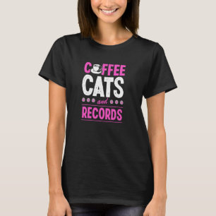 T-shirt Chats Café Et Disques