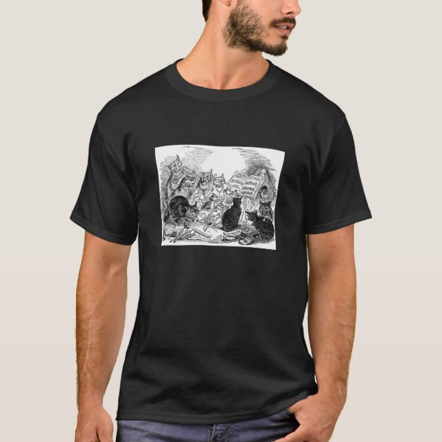 T-shirt Chats chanteurs vintages (Devant)