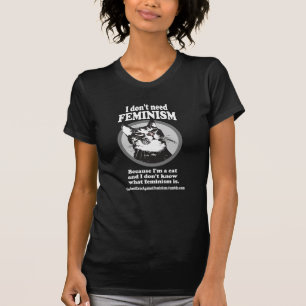 T-shirt Chats confus (bonbon dans un cercle, des chemises