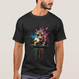 T-shirt Chats cool DJ  1
