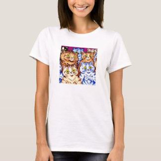 T-shirt Chats cool par Louis Wain