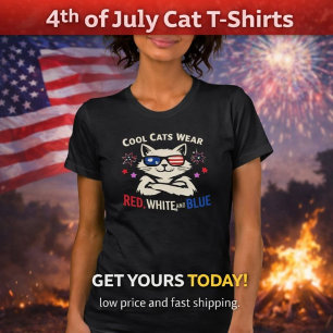 T-shirt Chats Cool Portent 14 Juillet