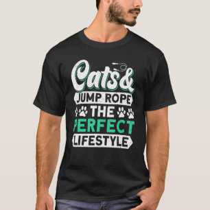 T-shirt Chats & Corde à Sauter Le Style de Vie Parfait Cor