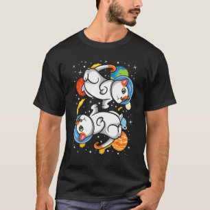 T-shirt Chats cosmiques dans l'espace extra-atmosphérique