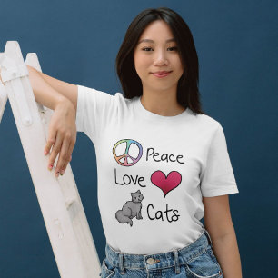 T-shirt Chats d'amour pour la paix