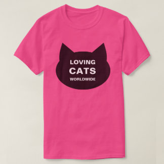 T-SHIRT CHATS D'AMOUREUX DANS LE MONDE ENTIER KITTY LOGO C