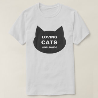 T-SHIRT CHATS D'AMOUREUX DANS LE MONDE ENTIER KITTY LOGO C