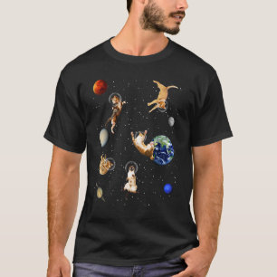T-shirt Chats dans l'espace Kitten Outerspace Galaxy Chat