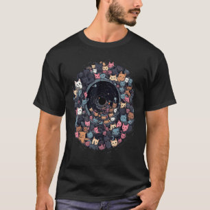 T-shirt Chats dans un trou noir Chat Chat Maman Chat Papa 