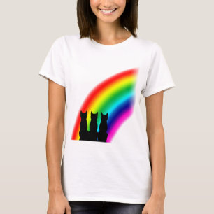 T-shirt Chats d'arc-en-ciel