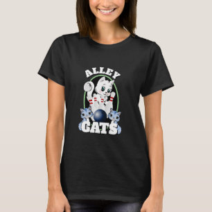 T-shirt Chats de bowling de nouveauté de cadeau de Noël
